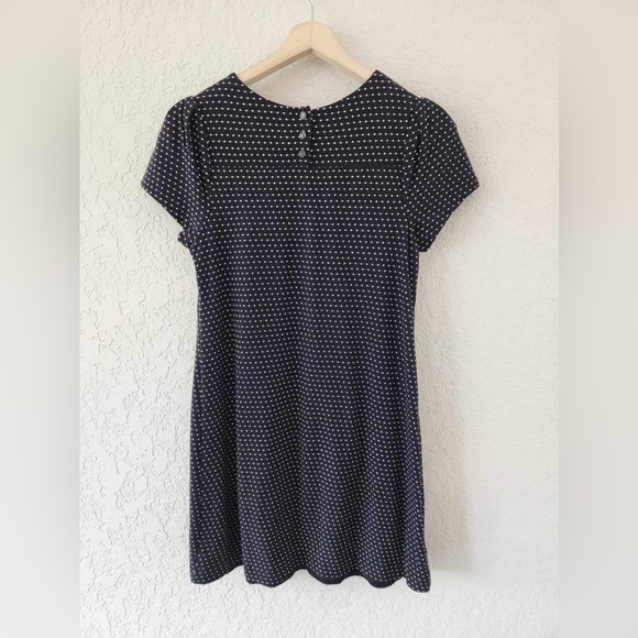 Anthropologie Maeve Polka Dot Dress Pleated Puff Sleeve Size Small - Picture 6 of 10